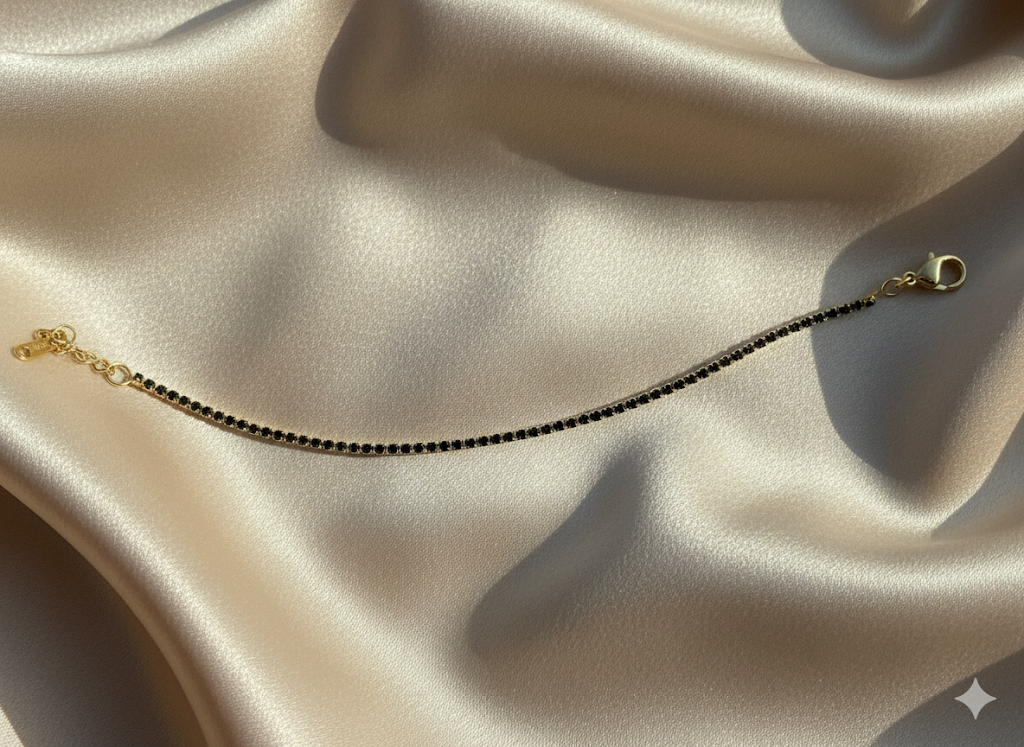 Black gem Anklet