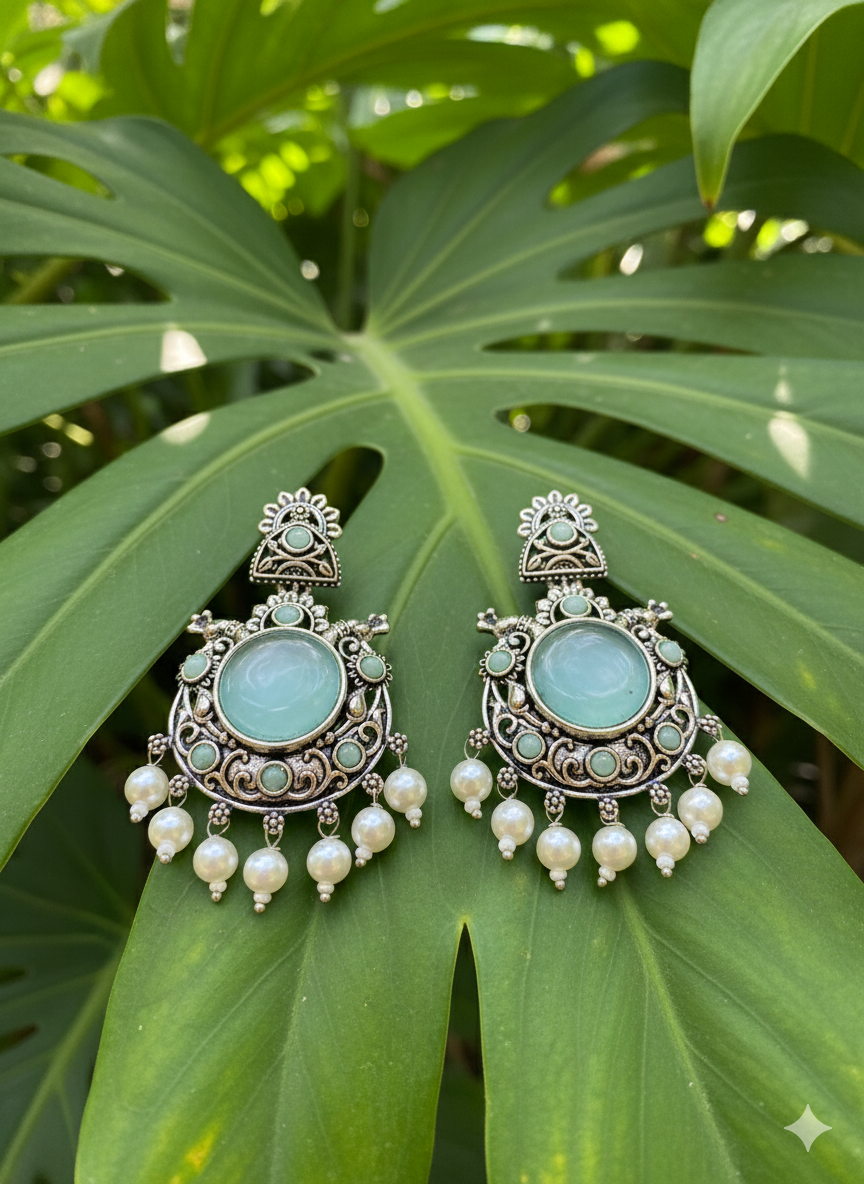 Aqua Rajwadi Earring