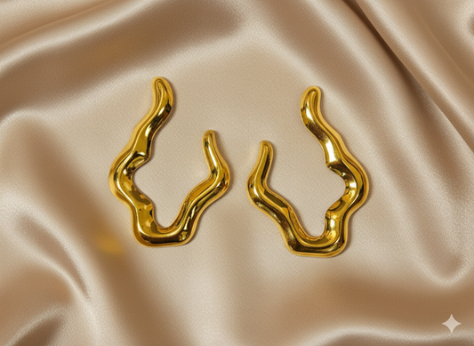 Golden Flame Earrings