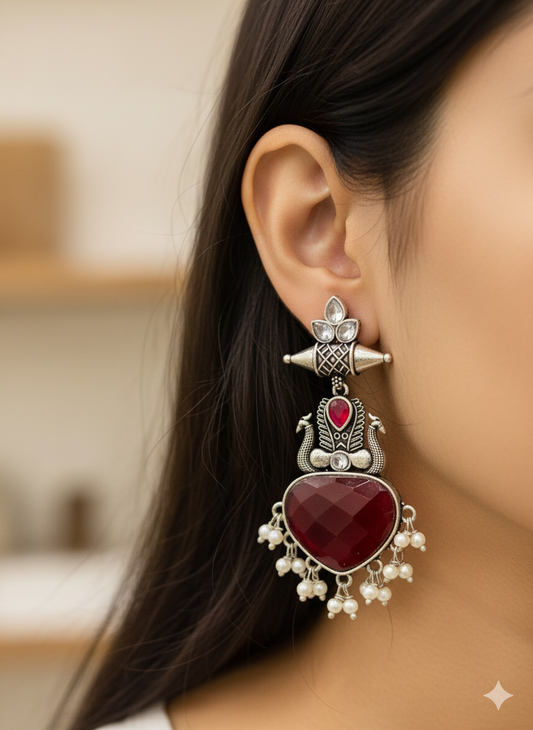 Maharani Ruby Earrings