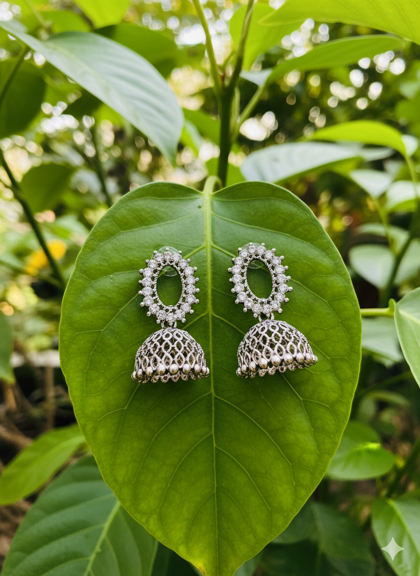 Aura Diamond Jhumkas