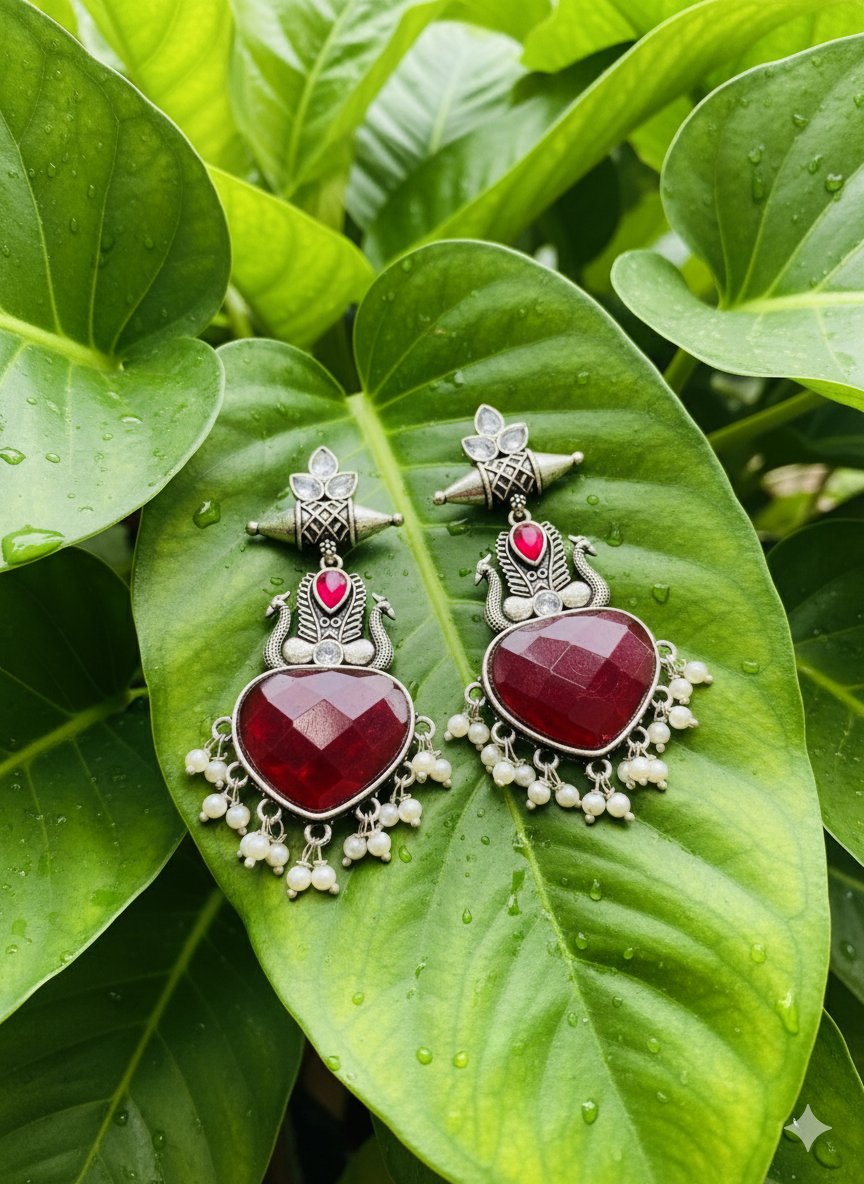 Maharani Ruby Earrings