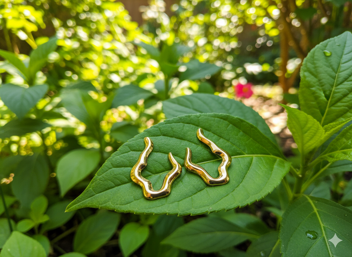 Golden Flame Earrings
