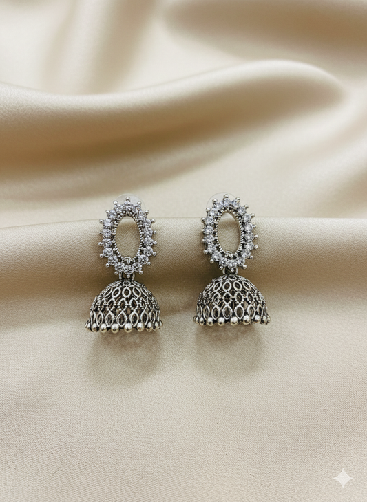 Aura Diamond Jhumkas