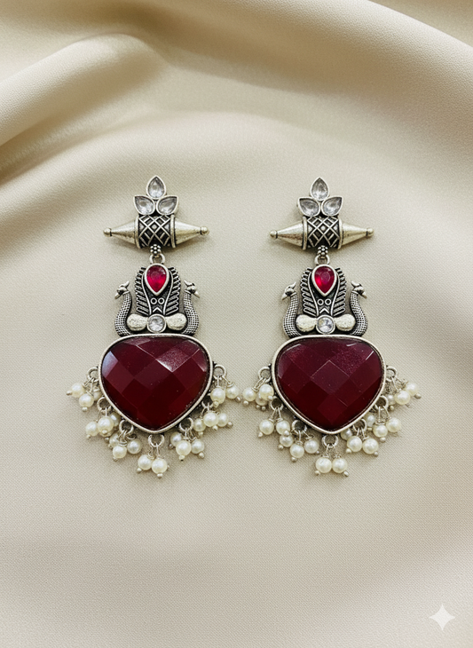 Maharani Ruby Earrings