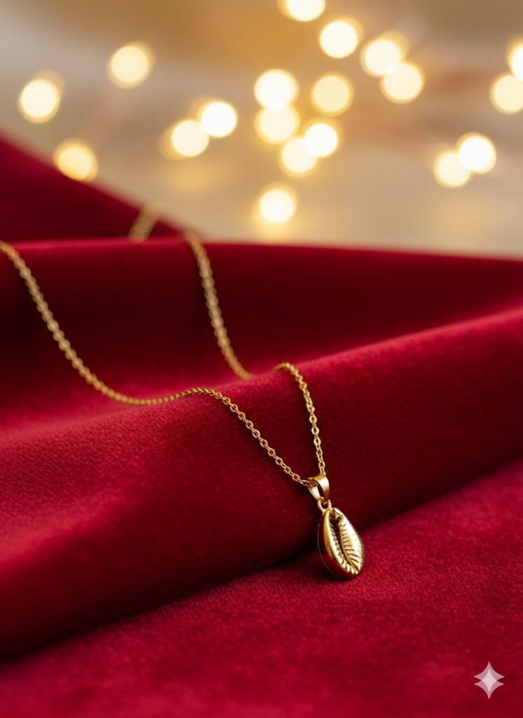 Golden Cowrie Neckpiece
