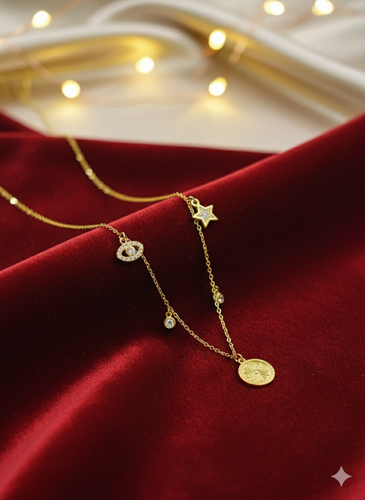 Golden Hour Charm Neckpiece