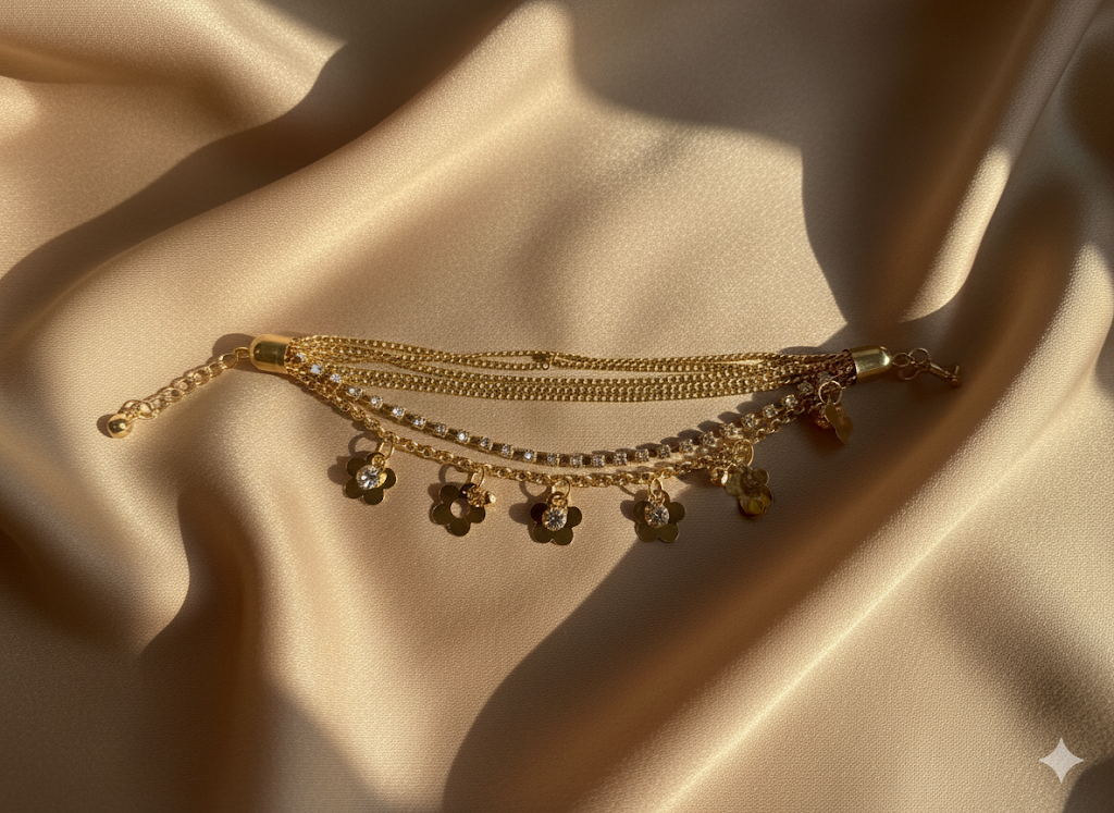 Multilayered Flower bracelet
