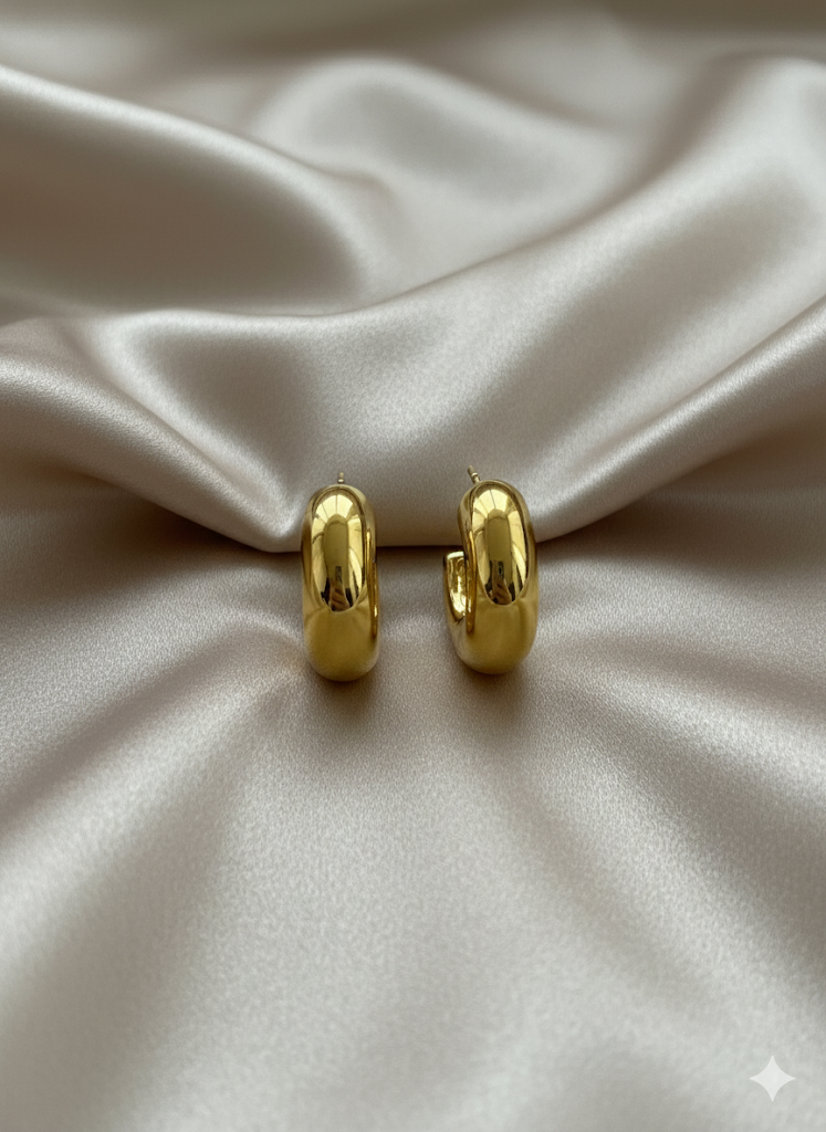 Sleek Gold Hoops