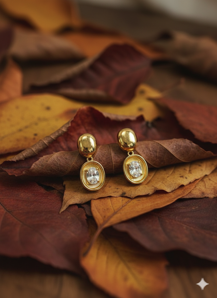 Solitaire Drop Earrings
