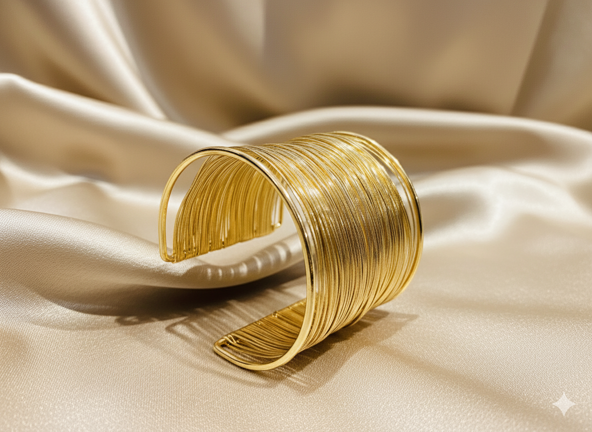 Classic Golden Cuff bracelet (modb1)
