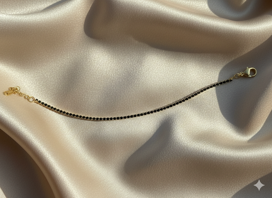 Black gem Anklet