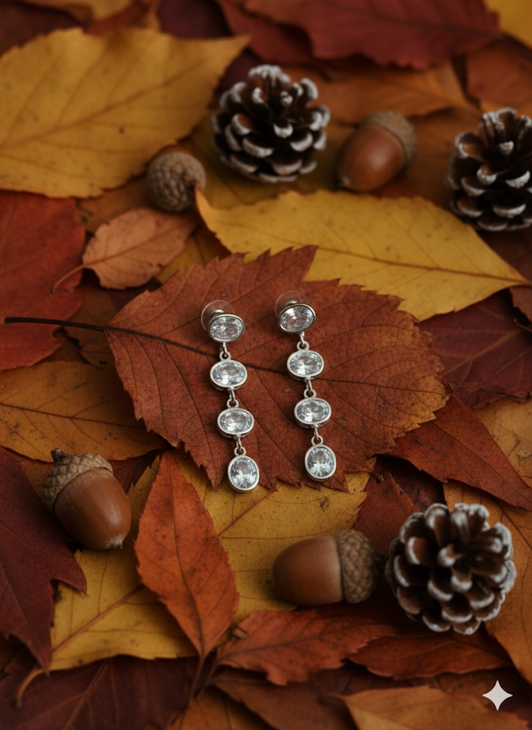 Crystal Waterfall Dangles