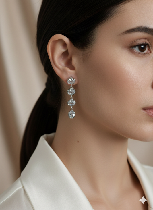 Crystal Waterfall Dangles