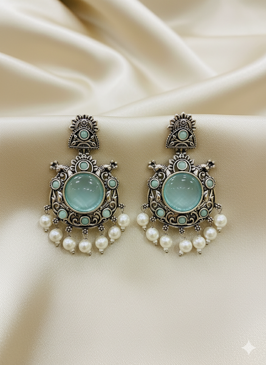 Aqua Rajwadi Earring