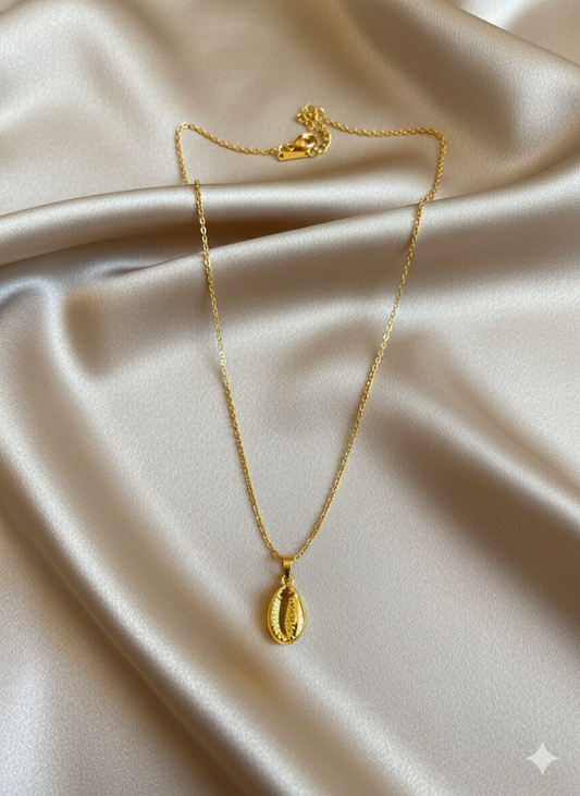 Golden Cowrie Neckpiece