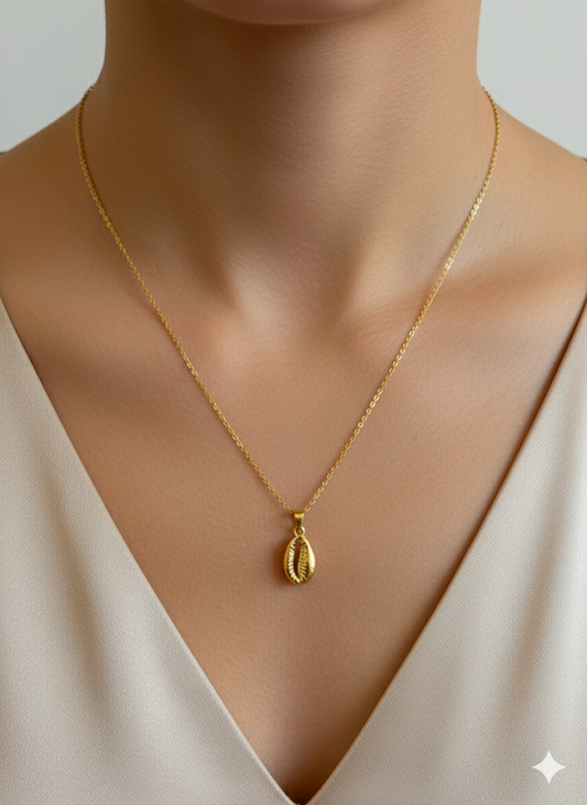 Golden Cowrie Neckpiece