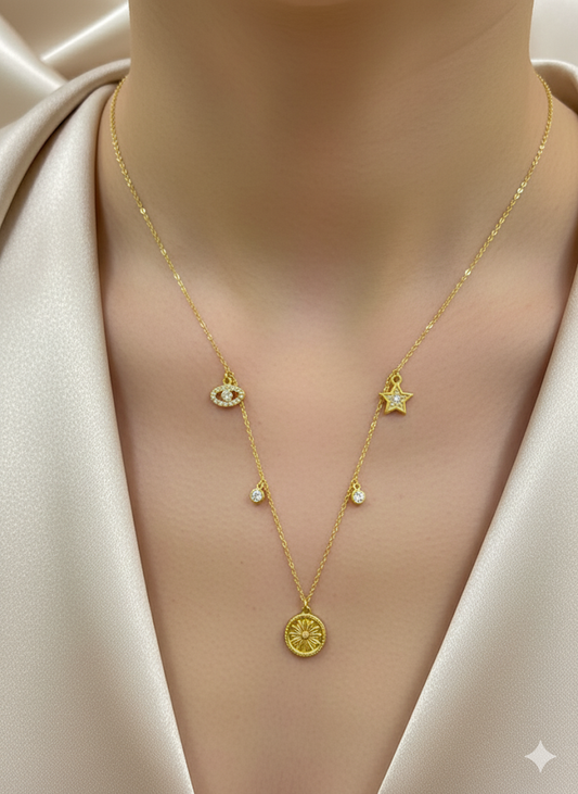 Golden Hour Charm Neckpiece