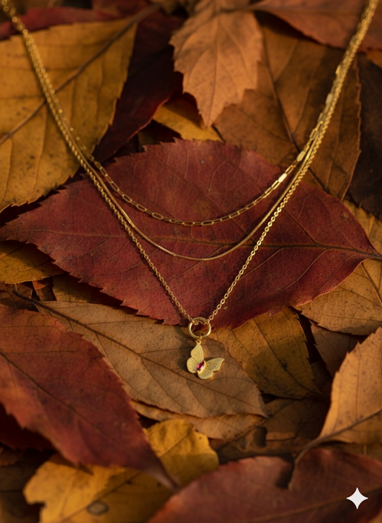 Layered Butterfly Neckpiece