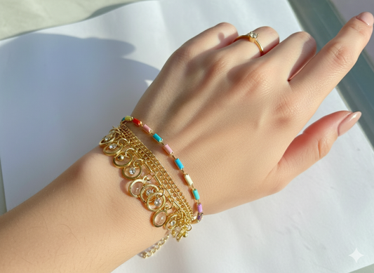 Multicolor Layered Bracelet