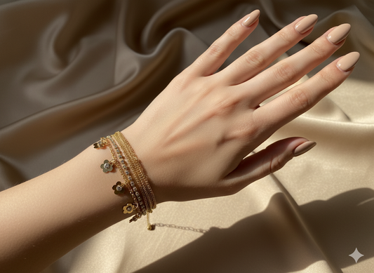 Multilayered Flower bracelet