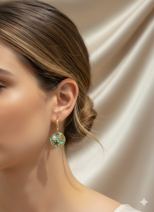 Ocean Whisper Hoops